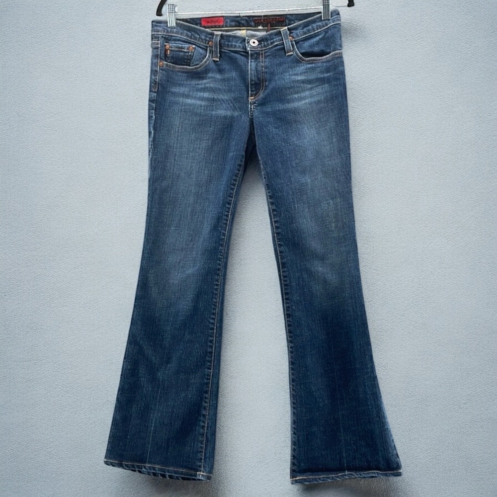 AG Jeans Womans 31 Regular The Angel Bootcut Darkwash A+ Fade MidRise USA